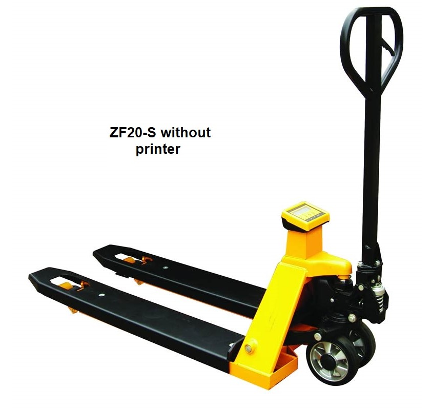 Weighing Scale Pallet Trucks ZF20S & ZFP20S Pallet Truck Scales with Printer